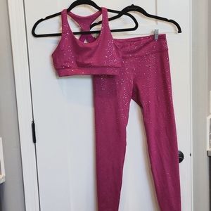 DSG Girls Size Large tights and tank set